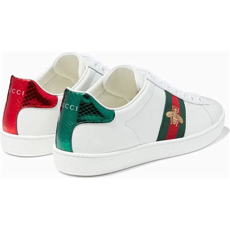 women gucci bee shoes|gucci ace embroidered bee shoes.